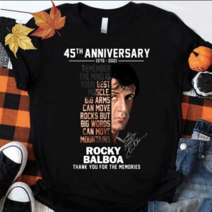 Hot Rocky Balboa Remember The Mind Is Your Best Muscle Big Arms Can Move Rocks But Big Words Can Move Mountains shirt