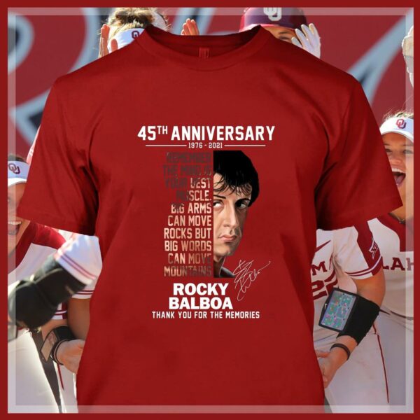 Hot Rocky Balboa Remember The Mind Is Your Best Muscle Big Arms Can Move Rocks But Big Words Can Move Mountains shirt