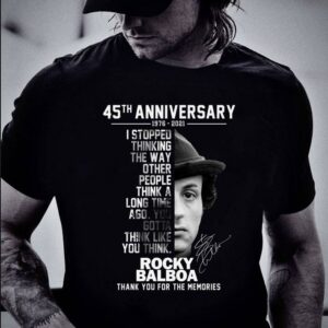 Hot Rocky Balboa signature I stopped thinking the way other people think a long time ago shirt 1