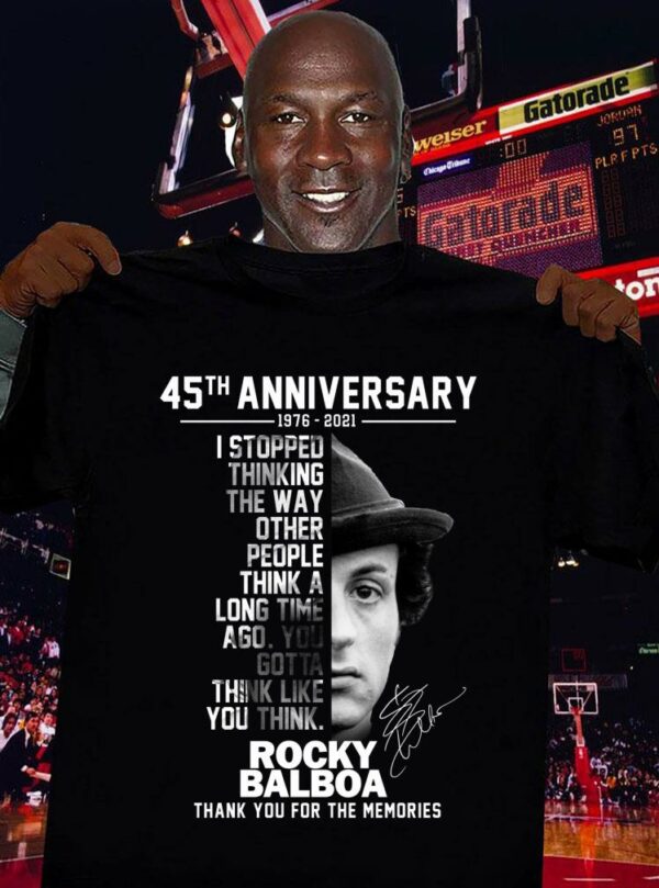 Hot Rocky Balboa signature I stopped thinking the way other people think a long time ago shirt