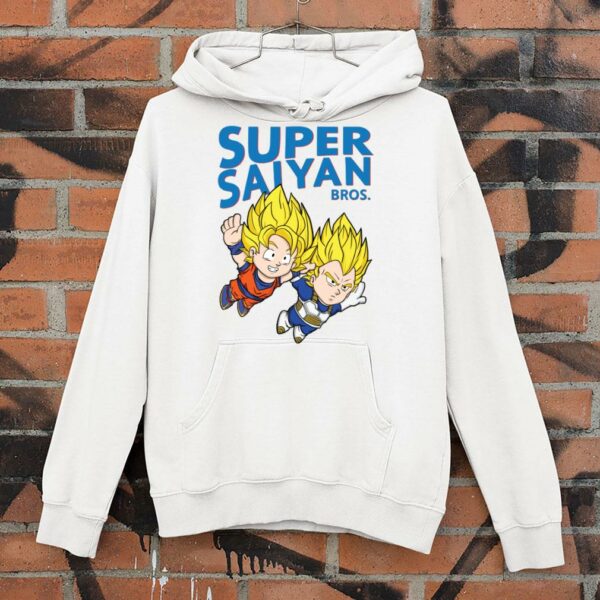 Original Super Saiyan Bros Son Goku and Vegeta Dragon Ball Super Mario Shirt