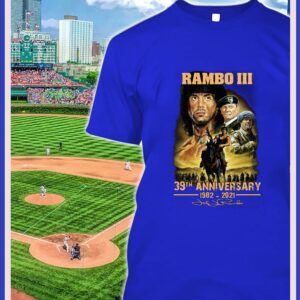 Awesome Sylvester Stallone Rambo III 39th anniversary 1982-2021 Signature Shirt 1