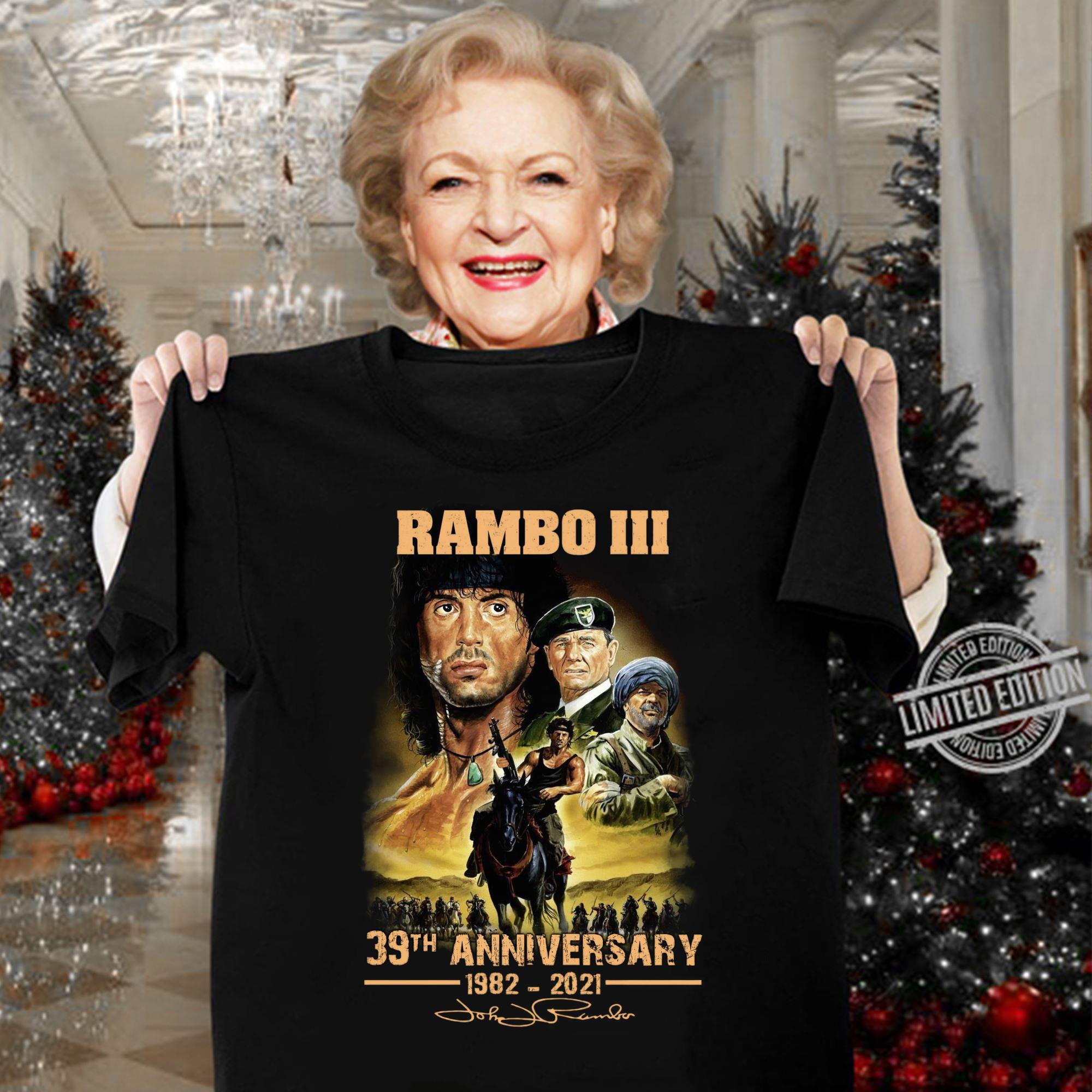Awesome Sylvester Stallone Rambo III 39th anniversary 1982-2021 Signature Shirt Sylvester Stallone Rambo III 39th anniversary 1982 2021 Signature Shirt 3 - Awesome Sylvester Stallone Rambo III 39th anniversary 1982-2021 Signature Shirt