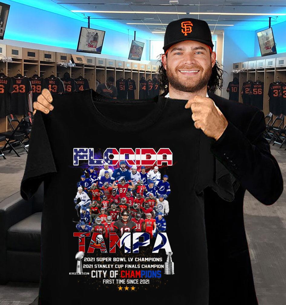 TB Buccaneers Lightning Florida 2021 Super Bowl Stanley Cup Tampa City Of Champions First Time Since 2021 Shirt TB Buccaneers Lightning Florida 2021 Super Bowl Stanley Cup Tampa City Of Champions First Time Since 2021 Shirt 2 - TB Buccaneers Lightning Florida 2021 Super Bowl Stanley Cup Tampa City Of Champions First Time Since 2021 Shirt