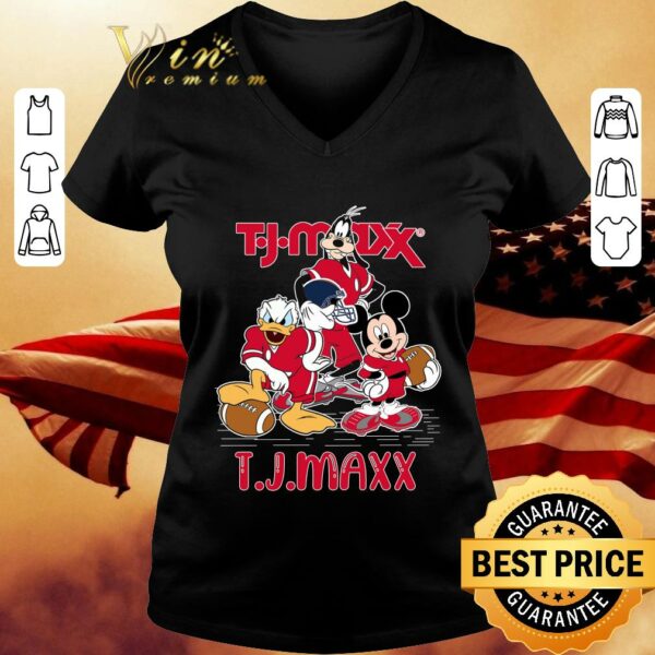 Awesome TJ Maxx Mashup Disney Characters Mickey Mouse Donald Duck Goofy Shirt