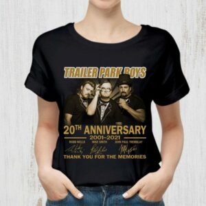 TV Show Trailer Park Boys 20th anniversary 2001-2021 signatures thank you for the memories shirt