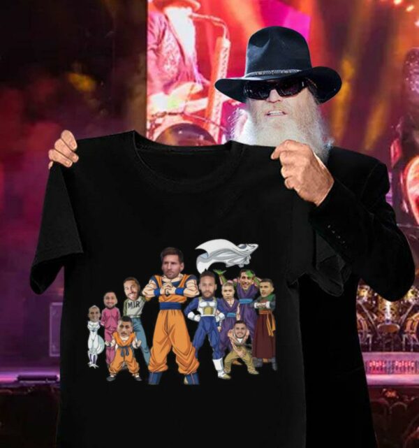Best Team Universe 7 Dragon Ball Super Mashup Team PSG Lionel Messi Shirt
