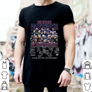 Best Thank Memories New England Patriots 63th anniversary 1959-2022 signatures shirt 1
