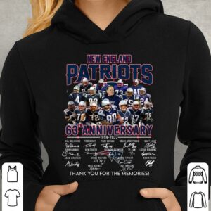 Best Thank Memories New England Patriots 63th anniversary 1959-2022 signatures shirt 3