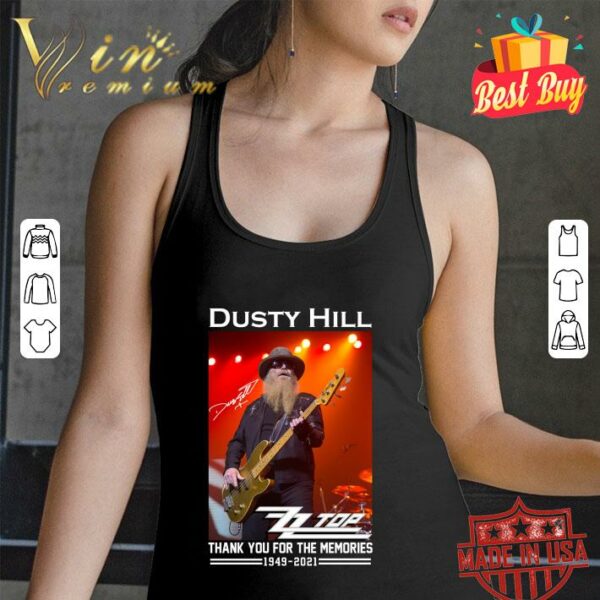 Awesome Thank Memories RIP Dusty Hill Rest In Peace ZZ Top Rock Band Shirt