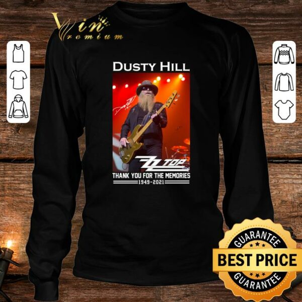 Awesome Thank Memories RIP Dusty Hill Rest In Peace ZZ Top Rock Band Shirt