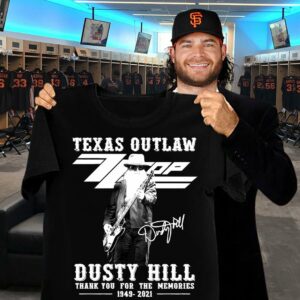 Thank Memories Texas Outlaw ZZ Top Band Dusty Hill 1949-2021 Signature Shirt