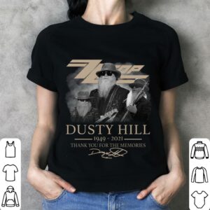 Best Thank You Dusty Hill RIP Signature Zz Top Rock Band 1949-2021 Shirt 2