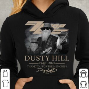 Best Thank You Dusty Hill RIP Signature Zz Top Rock Band 1949-2021 Shirt 3