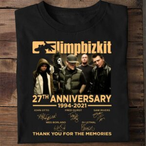 Awesome Thank You Limp Bizkit 27th anniversary 1994-2021 Signatures Shirt 1