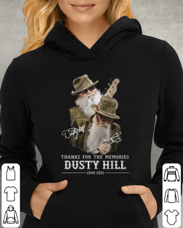 Hot Thanks For The Memories RIP Dusty Hill ZZ Top Band Rock 1949-2021 Shirt