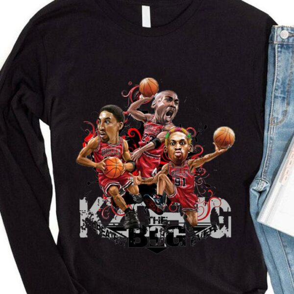 Premium The BIG Greatest Ever Chicago Bulls Michael Jordan Dennis Rodman Scottie Pippen Shirt