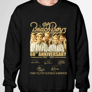 Official The Beach Boys 60th anniversary 1961-2021 signatures thank you for your music and memories shirt 2