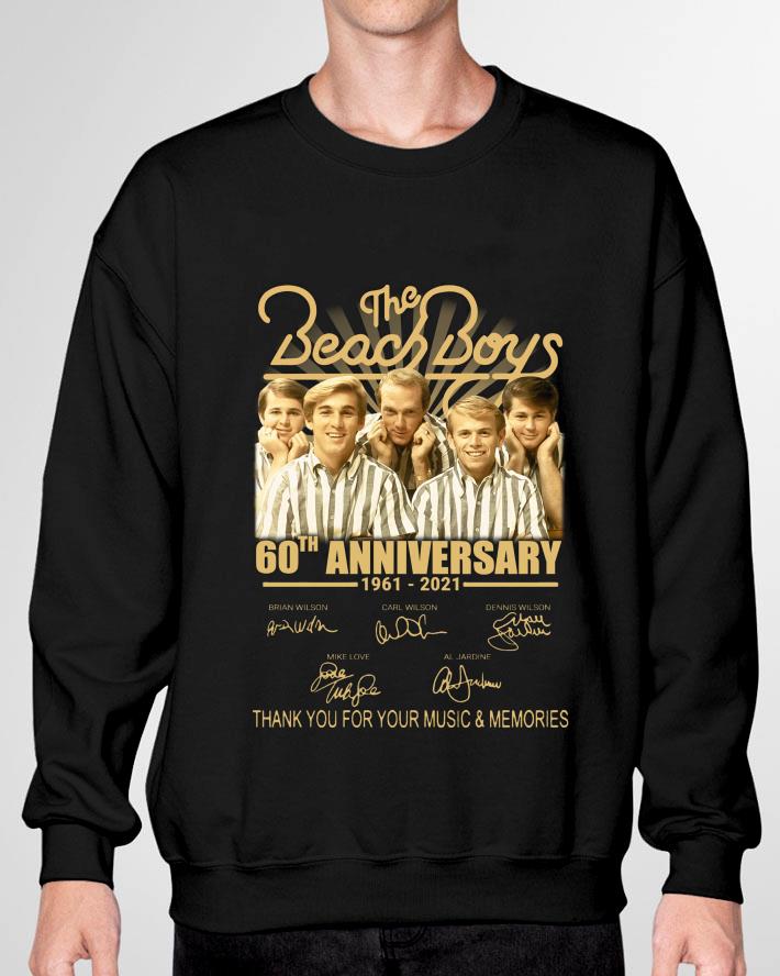 Official The Beach Boys 60th anniversary 1961-2021 signatures thank you for your music and memories shirt The Beach Boys 60th anniversary 1961 2021 signatures thank you for your music and memories shirt 3 - Official The Beach Boys 60th anniversary 1961-2021 signatures thank you for your music and memories shirt