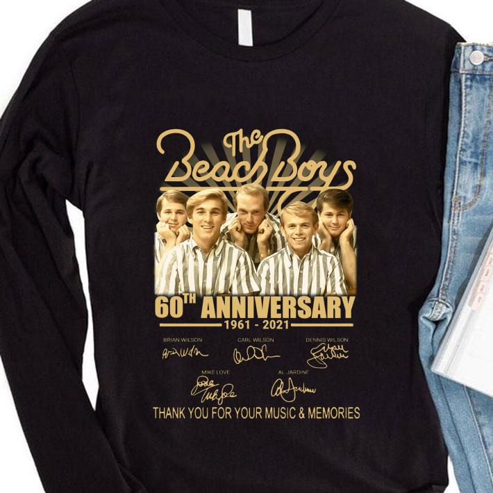 Official The Beach Boys 60th anniversary 1961-2021 signatures thank you for your music and memories shirt The Beach Boys 60th anniversary 1961 2021 signatures thank you for your music and memories shirt 4 - Official The Beach Boys 60th anniversary 1961-2021 signatures thank you for your music and memories shirt