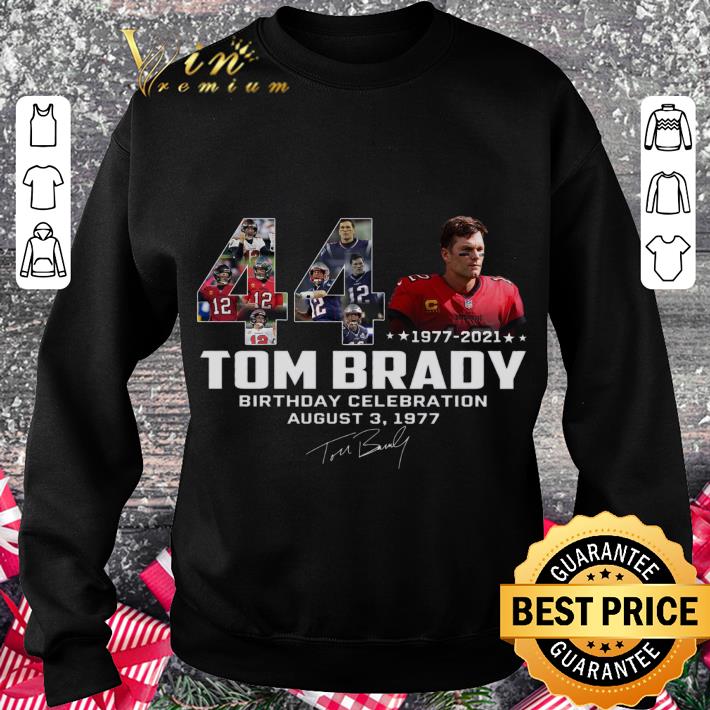 Funny Tom Brady 44 Years 1977-2021 Birthday Celebration August 3 1977 Signature Tampa Bay Buccaneers Shirt Tom Brady 44 Years 1977 2021 Birthday Celebration August 3 1977 Signature Tampa Bay Buccaneers Shirt 3 - Funny Tom Brady 44 Years 1977-2021 Birthday Celebration August 3 1977 Signature Tampa Bay Buccaneers Shirt