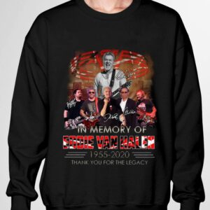 Official Van Halen band In Memory Of RIP Eddie Van Halen 1955-2020 Signatures Thank You For The Legacy Shirt 2