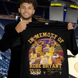 Funny Vintage In Memory Of Kobe Bryant Lakers January 26 2020 Signature Shirt