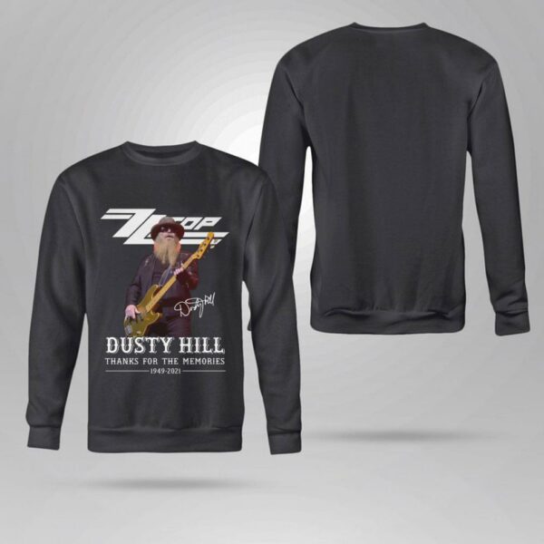 Awesome ZZ Top Band Rock RIP Dusty Hill Signature Thank Memories Shirt