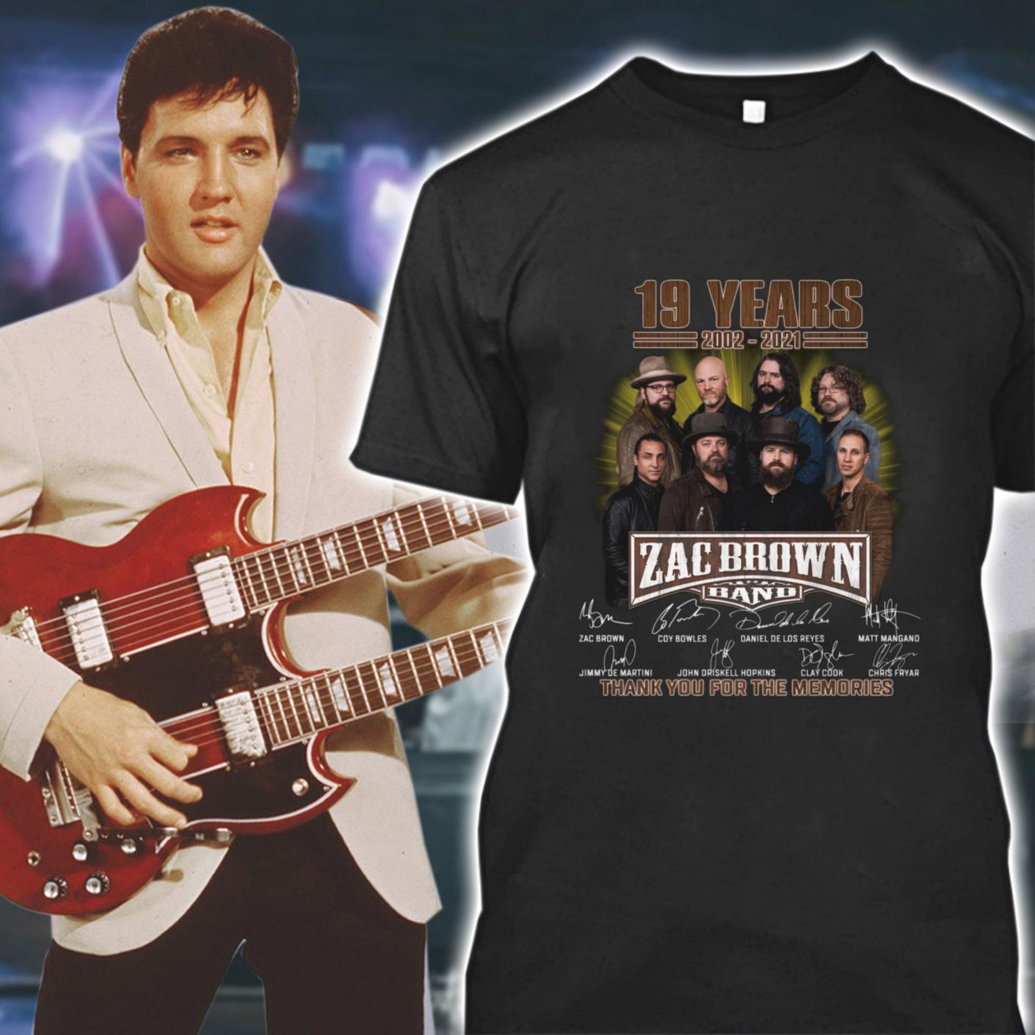 Awesome Zac Brown Band 19 years 2002-2021 signatures thank you for the memories shirt Zac Brown Band 19 years 2002 2021 signatures thank you for the memories shirt 1 - Awesome Zac Brown Band 19 years 2002-2021 signatures thank you for the memories shirt