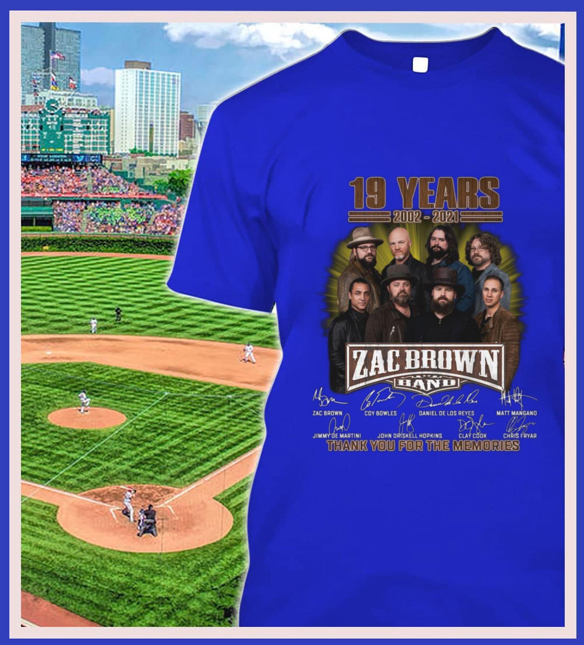 Awesome Zac Brown Band 19 years 2002-2021 signatures thank you for the memories shirt Zac Brown Band 19 years 2002 2021 signatures thank you for the memories shirt 2 - Awesome Zac Brown Band 19 years 2002-2021 signatures thank you for the memories shirt