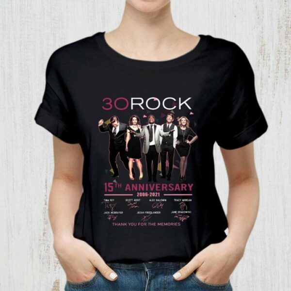 Premium 30 Rock 15th anniversary 2006-2021 thank you for the memories signatures shirt