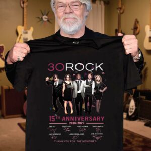 Premium 30 Rock 15th anniversary 2006-2021 thank you for the memories signatures shirt 2