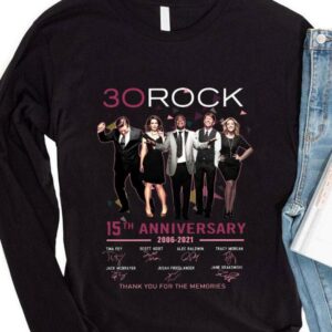 Premium 30 Rock 15th anniversary 2006-2021 thank you for the memories signatures shirt 3