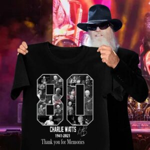 Best 80 Charlie Watts Drummer 1941-2021 R.I.P Thank You For Memories shirt 2