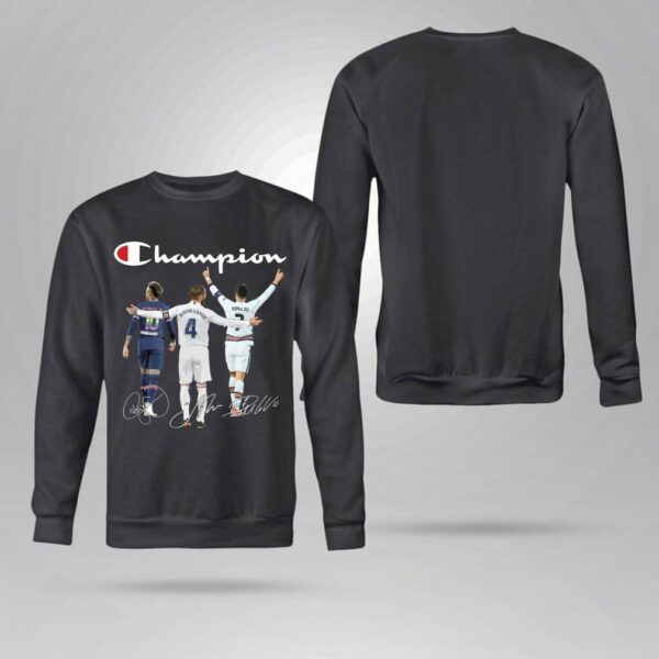 Original Champion Neymar Jr Sergio Ramos Cristiano Ronaldo Dream Team Signatures Shirt