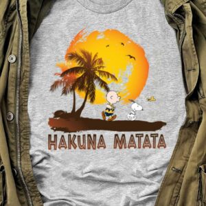 Official Charlie Brown Snoopy Woodstock Hakuna Matata The Lion King Shirt