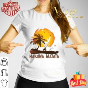 Official Charlie Brown Snoopy Woodstock Hakuna Matata The Lion King Shirt 2