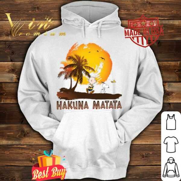 Official Charlie Brown Snoopy Woodstock Hakuna Matata The Lion King Shirt