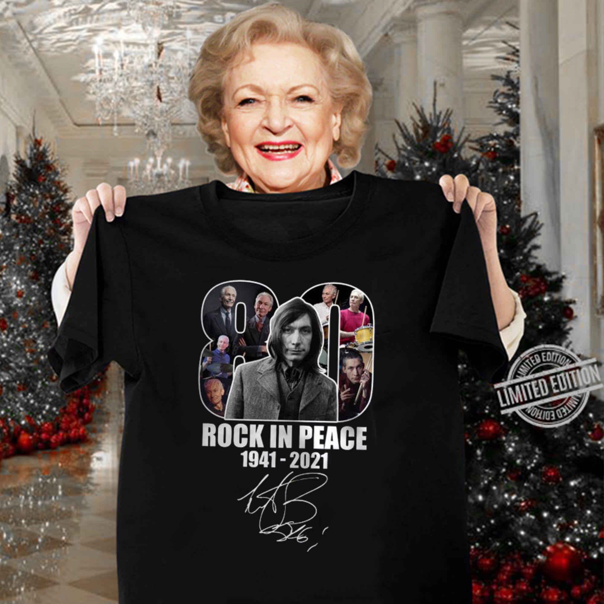 Awesome Charlie Watts Memorial Rock Legend Drummer Rock In Peace Shirt Charlie Watts Memorial Rock Legend Drummer Rock In Peace Shirt 3 - Awesome Charlie Watts Memorial Rock Legend Drummer Rock In Peace Shirt