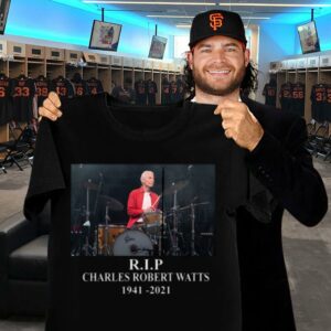 Funny Charlie Watts R.I.P The Rolling Stones Charles Robert Watts 1941-2021 Shirt