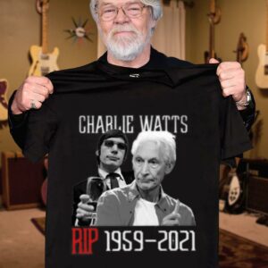 Original Charlie Watts Rolling Stones RIP Charlie Drummer Shirt 2