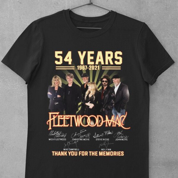 Premium Fleetwood Mac Band 54 Years 1967-2021 Thank You For The Memories Signatures Shirt