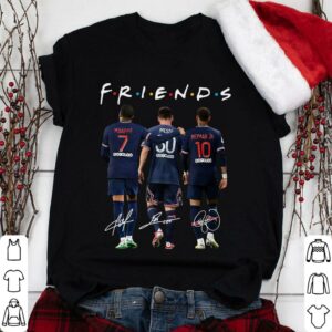 Premium Friends Team PSG Lionel Messi Signatures Shirt, Mbappe, Neymar