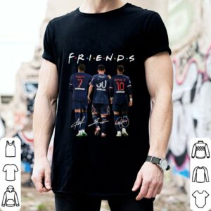 Premium Friends Team PSG Lionel Messi Signatures Shirt, Mbappe, Neymar