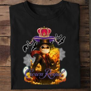 Funny Halloween Jack Skellington Mashup Crown Royal Shirt