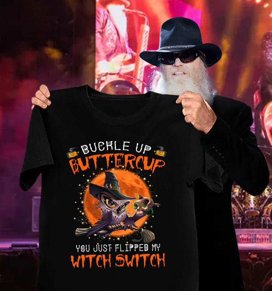 Premium Halloween Owl Buckle Up Buttercup You Just Flipped My Witch Switch Shirt Halloween Owl Buckle Up Buttercup You Just Flipped My Witch Switch Shirt 3 - Premium Halloween Owl Buckle Up Buttercup You Just Flipped My Witch Switch Shirt