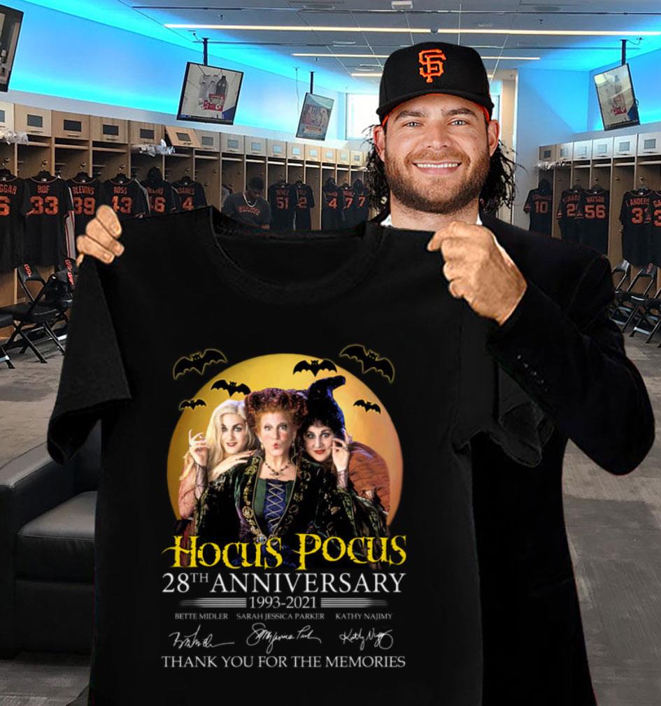Awesome Hocus Pocus 28th Anniversary 1993-2021 Signed Thank You For The Memories Shirt, Bette Midler, Sarah Jessica Parker Kathy Najimy Hocus Pocus 28th Anniversary 1993 2021 Signed Thank You For The Memories Shirt Bette Midler Sarah Jessica Parker Kathy Najimy 2 - Awesome Hocus Pocus 28th Anniversary 1993-2021 Signed Thank You For The Memories Shirt, Bette Midler, Sarah Jessica Parker Kathy Najimy
