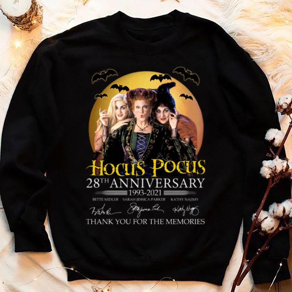 Awesome Hocus Pocus 28th Anniversary 1993-2021 Signed Thank You For The Memories Shirt, Bette Midler, Sarah Jessica Parker Kathy Najimy Hocus Pocus 28th Anniversary 1993 2021 Signed Thank You For The Memories Shirt Bette Midler Sarah Jessica Parker Kathy Najimy 4 - Awesome Hocus Pocus 28th Anniversary 1993-2021 Signed Thank You For The Memories Shirt, Bette Midler, Sarah Jessica Parker Kathy Najimy