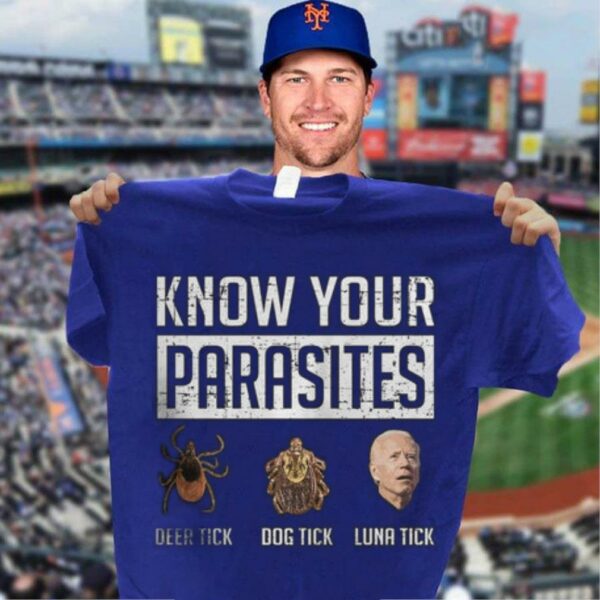 Original Insect Joe Biden Know Your Parasites Deer Tick Dog Tick Luna Tick Shirt