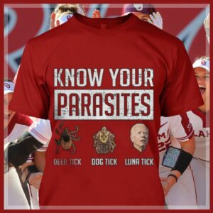 Original Insect Joe Biden Know Your Parasites Deer Tick Dog Tick Luna Tick Shirt 3